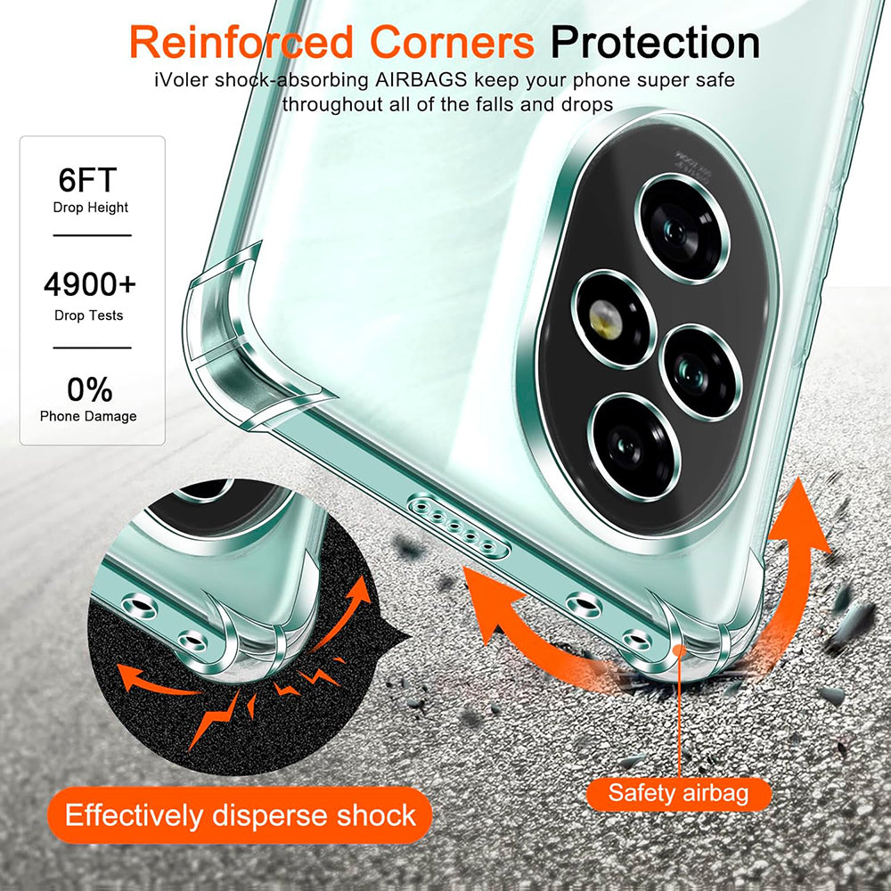 Coque pour Honor 200 Pro, Techsuit, Anti-choc Claire, Transparente