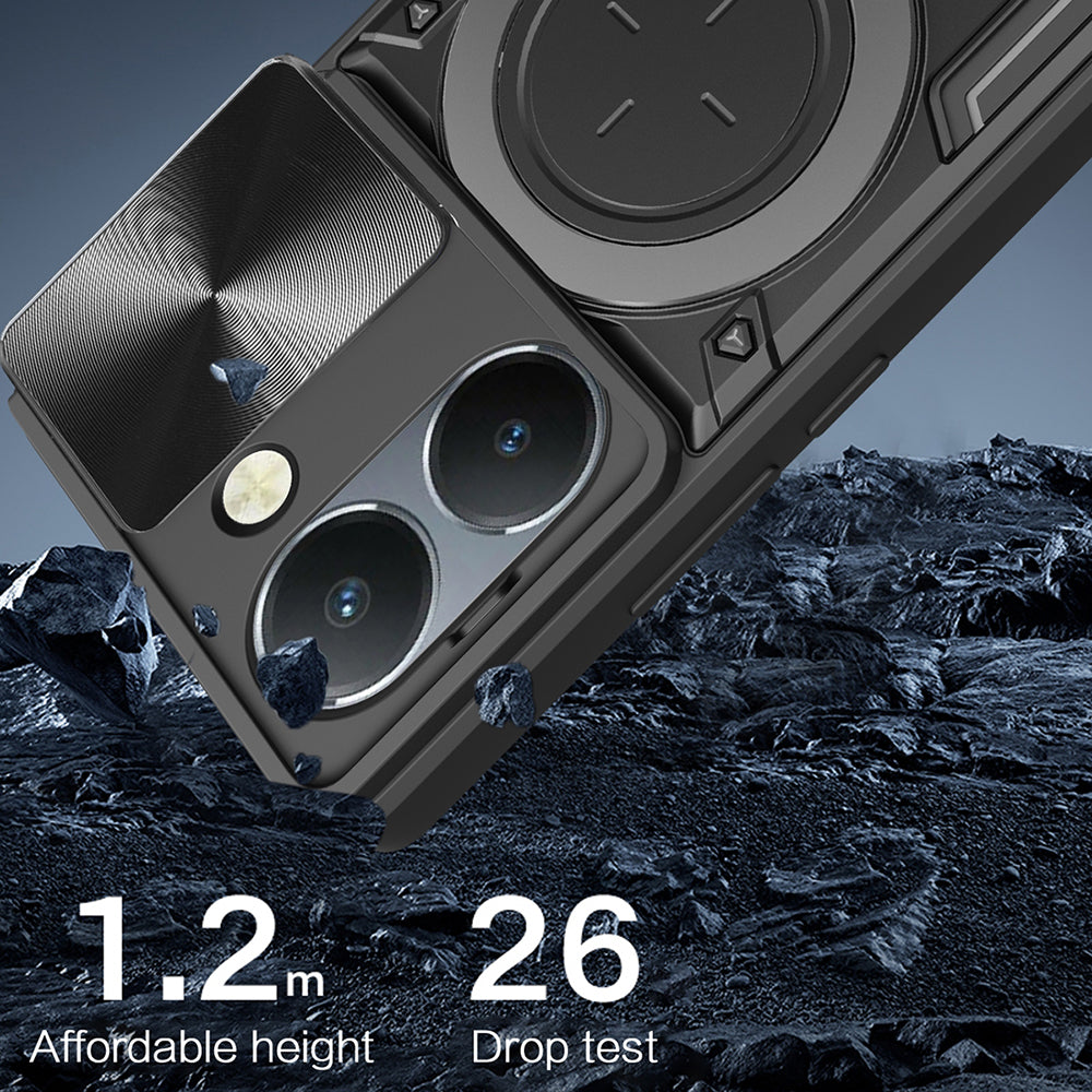 Coque pour Honor 200, Techsuit, CamGuard Pro, Noire