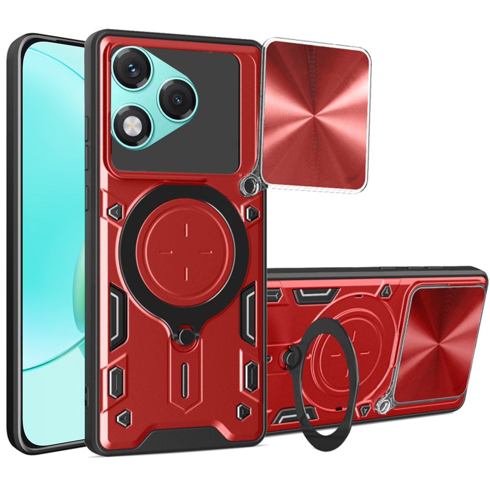 Coque pour Honor 400 Lite, Techsuit, CamGuard Pro, Rouge