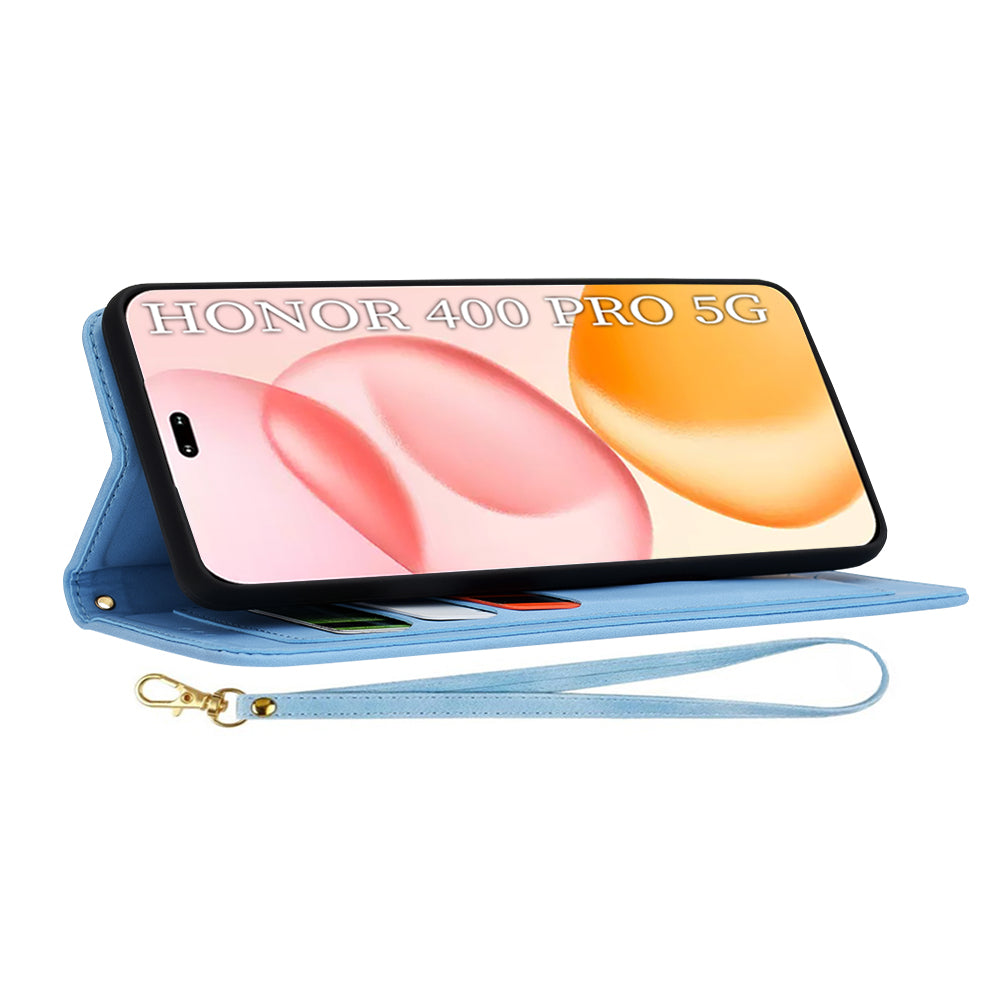 Coque pour Honor 400 Pro, Techsuit, FlipCraft, Bleu