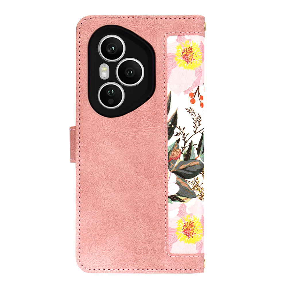 Coque pour Honor 400 Pro, Techsuit, FlipCraft, Rose