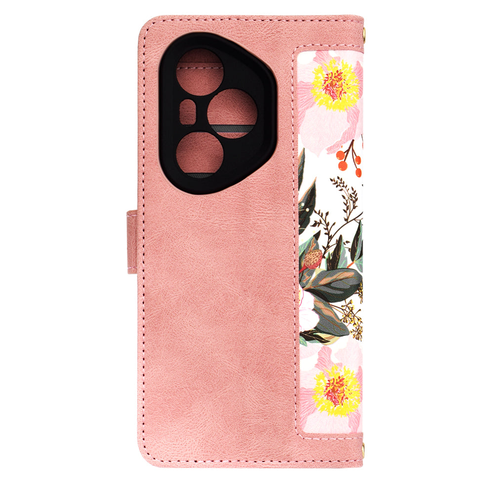 Coque pour Honor 400 Pro, Techsuit, FlipCraft, Rose