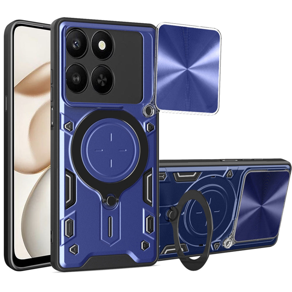 Étui pour Honor 400 Smart 4G / X7d 4G / 400 Smart 5G, Techsuit, CamGuard Pro, Bleu