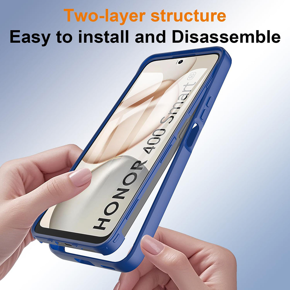 Étui pour Honor 400 Smart 4G / X7d 4G / 400 Smart 5G, Techsuit, ColorVerse 360, Bleu