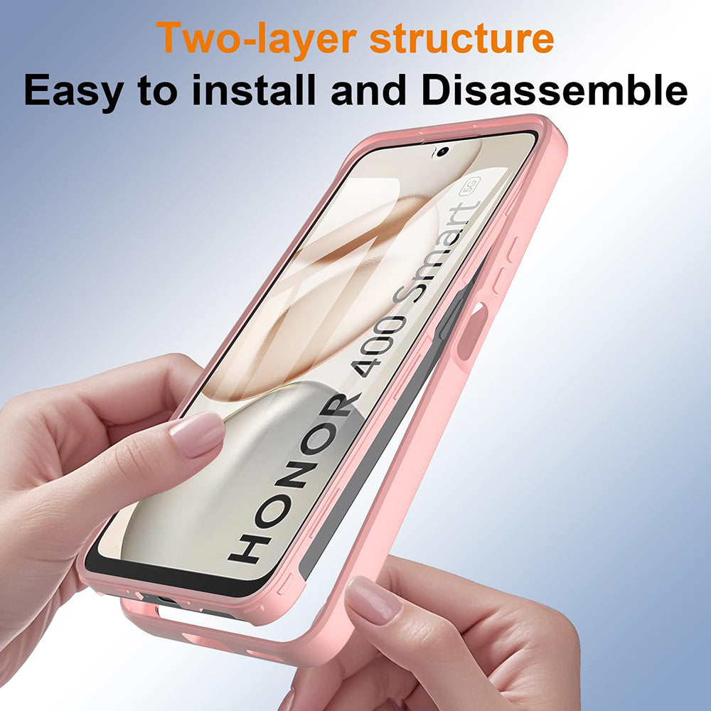 Housse pour Honor 400 Smart 4G / X7d 4G / 400 Smart 5G, Techsuit, ColorVerse 360, Rose