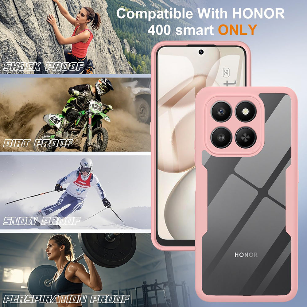 Housse pour Honor 400 Smart 4G / X7d 4G / 400 Smart 5G, Techsuit, ColorVerse 360, Rose