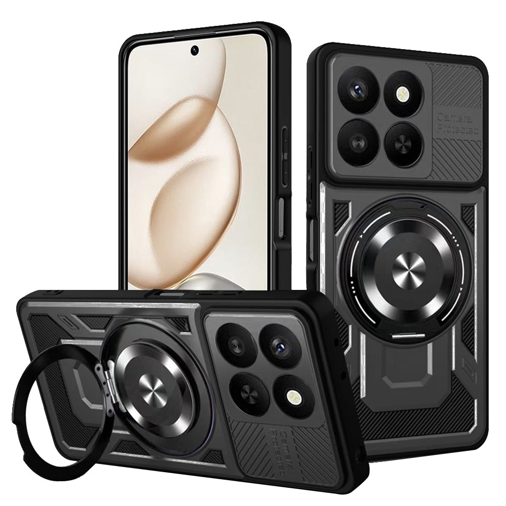 Étui pour Honor 400 Smart 4G / X7d 4G / 400 Smart 5G, Techsuit, RuggedCam, Noir