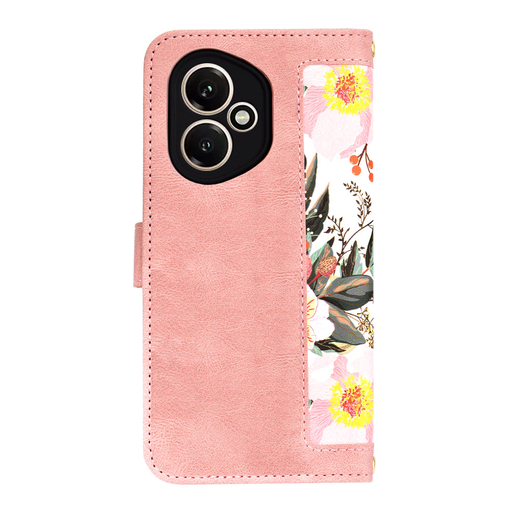 Coque pour Honor 400, Techsuit, FlipCraft, Rose