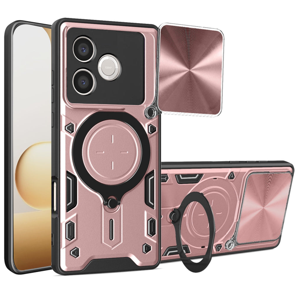 Étui pour Honor 600 Lite, Techsuit, CamGuard Pro, Rose Doré