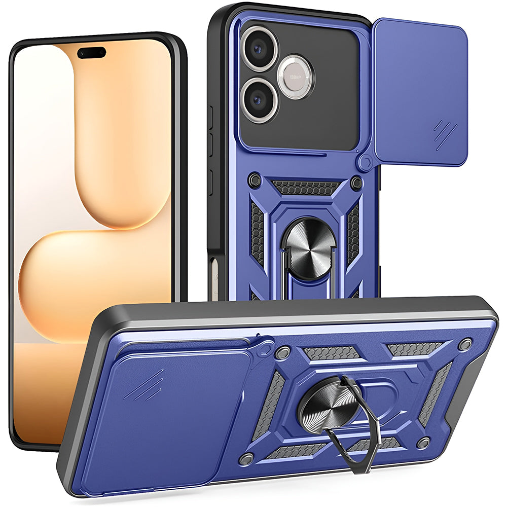 Housse pour Honor 600 Lite, Techsuit, CamShield, Bleue