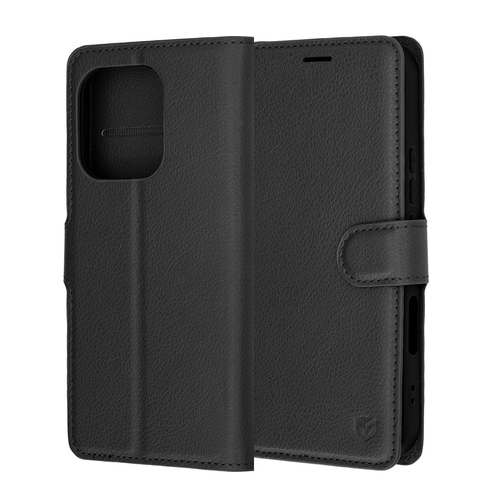 Case for Honor 600 Lite, Techsuit, Leather Folio, Black