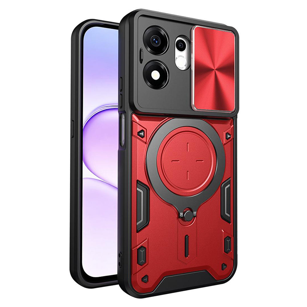 Coque pour Honor 600 Smart, Techsuit, CamGuard Pro, Rouge