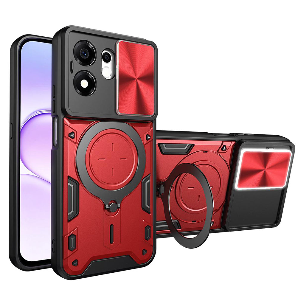 Coque pour Honor 600 Smart, Techsuit, CamGuard Pro, Rouge