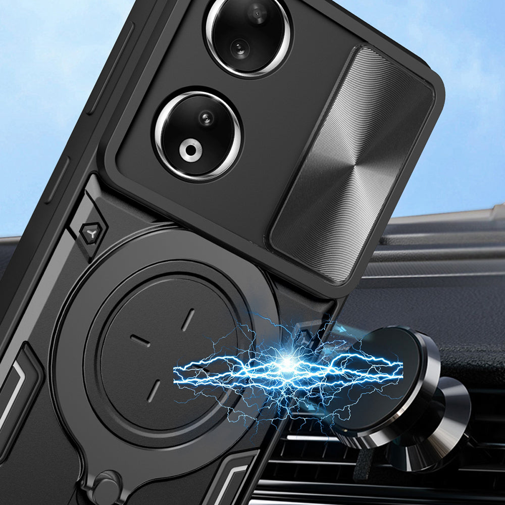 Coque pour Honor 90, Techsuit, CamGuard Pro, Noire