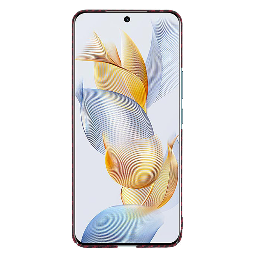 Coque pour Honor 90, Techsuit, Carbonite FiberShell, Rouge