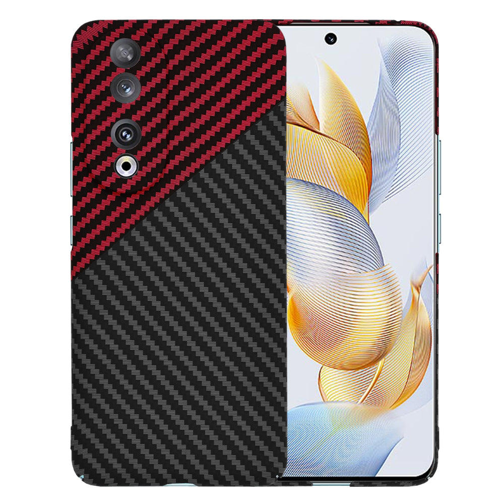 Coque pour Honor 90, Techsuit, Carbonite FiberShell, Noir Rouge
