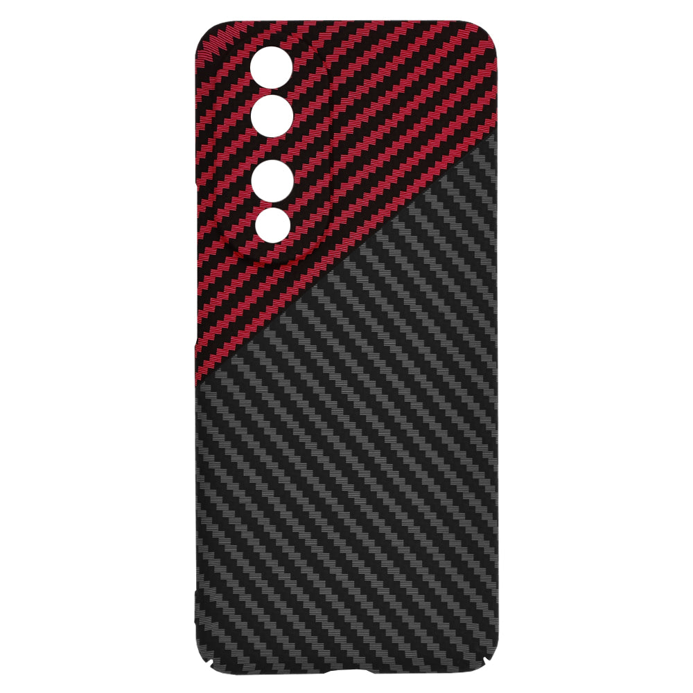 Coque pour Honor 90, Techsuit, Carbonite FiberShell, Noir Rouge