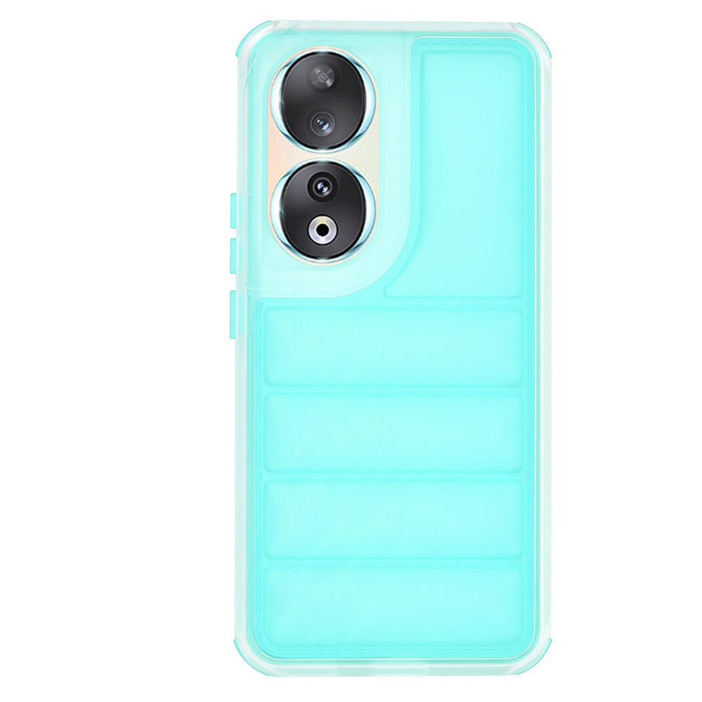 Coque pour Honor 90, Techsuit, Wave Shield, Turquoise
