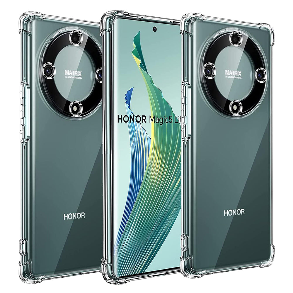 Coque pour Honor Magic5 Lite, Techsuit, Antichoc Claire, Transparente