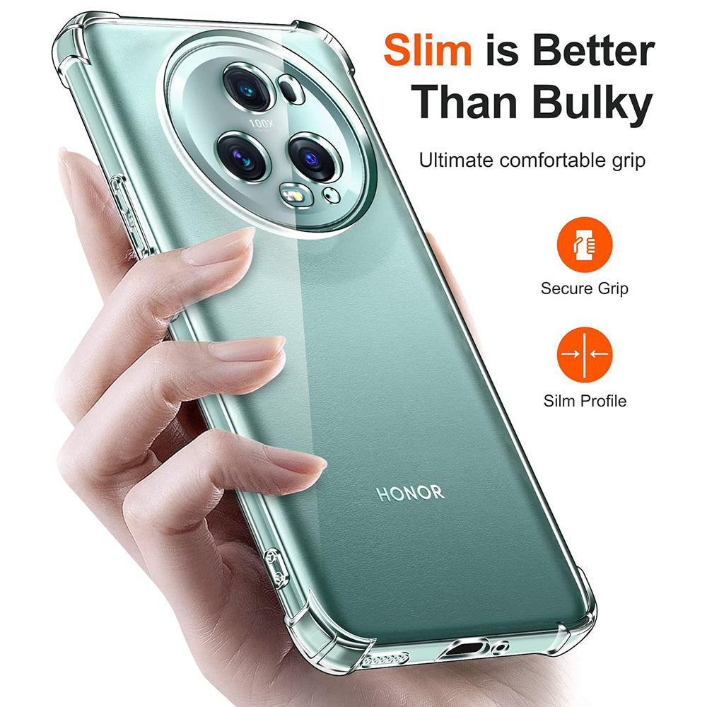 Coque pour Honor Magic5 Pro, Techsuit, Antichoc Claire, Transparente