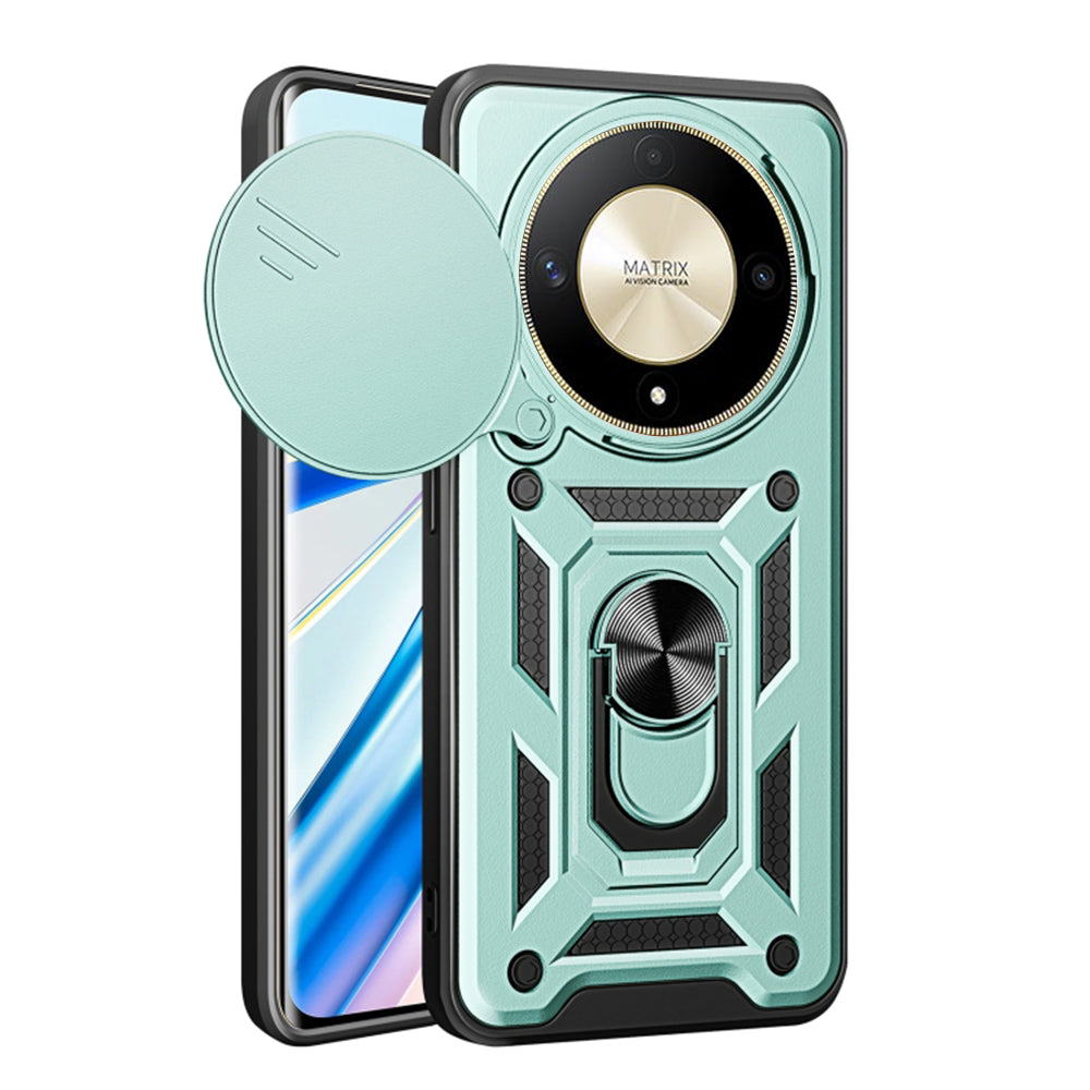 Étui pour Honor Magic6 Lite, Techsuit, CamShield, Vert