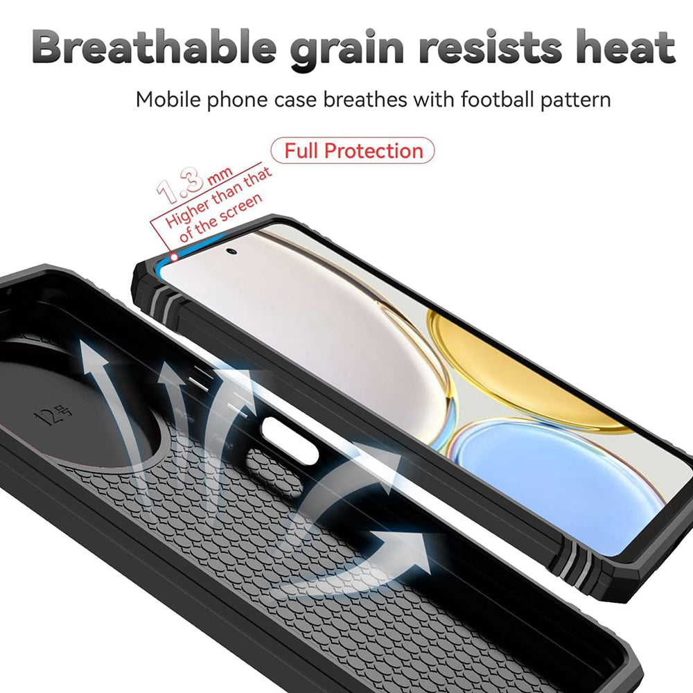 Étui pour Honor Magic6 Lite, Techsuit, CamShield, Vert