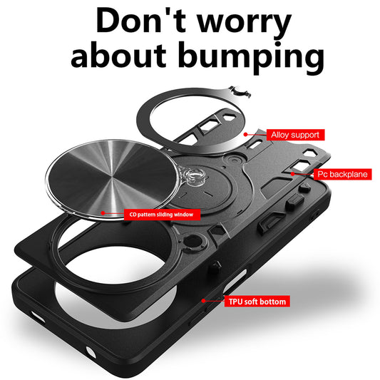 Étui pour Honor Magic8 Lite, Techsuit, CamGuard Pro, Rouge