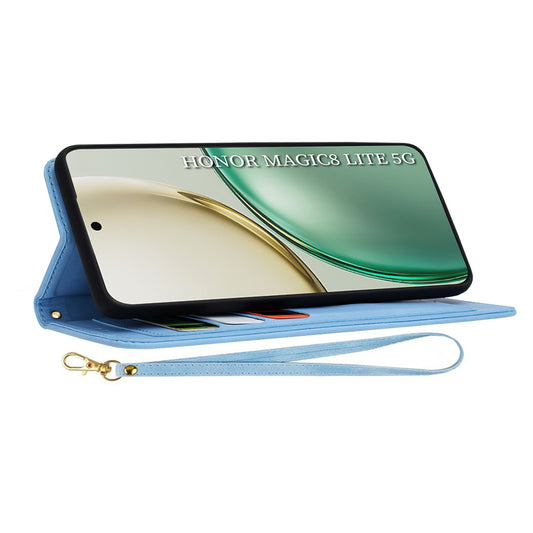 Étui pour Honor Magic8 Lite, Techsuit, FlipCraft, Bleu