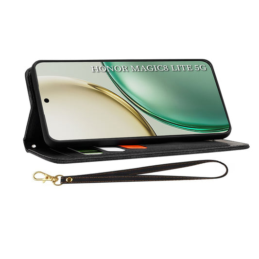 Étui pour Honor Magic8 Lite, Techsuit, FlipCraft, Noir