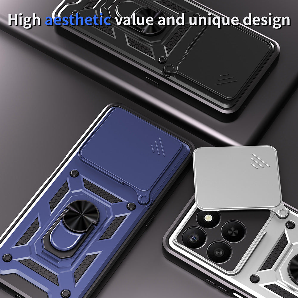 Étui pour Honor X5c Plus, Techsuit, CamShield, Bleu