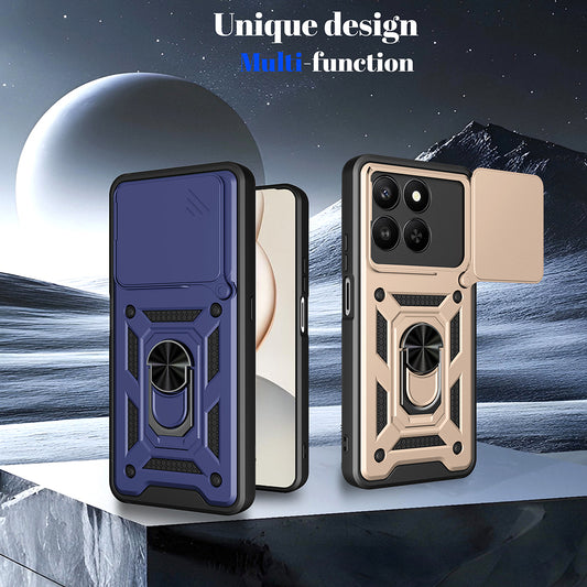 Étui pour Honor X5c Plus, Techsuit, CamShield, Rose Doré