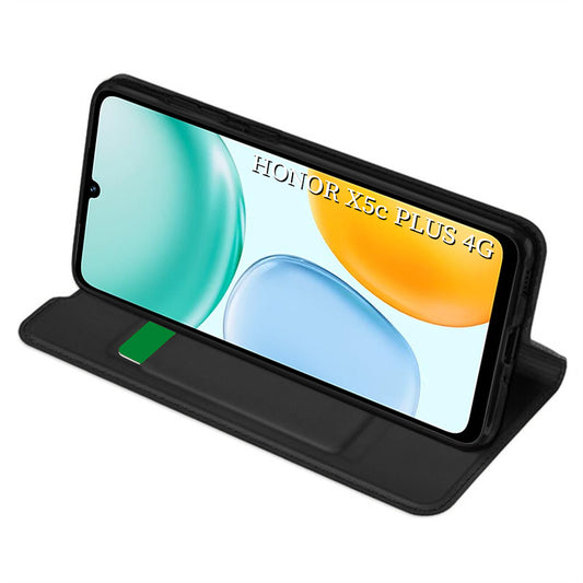 Étui pour Honor X5c Plus, Techsuit, Magskin Book, Noir