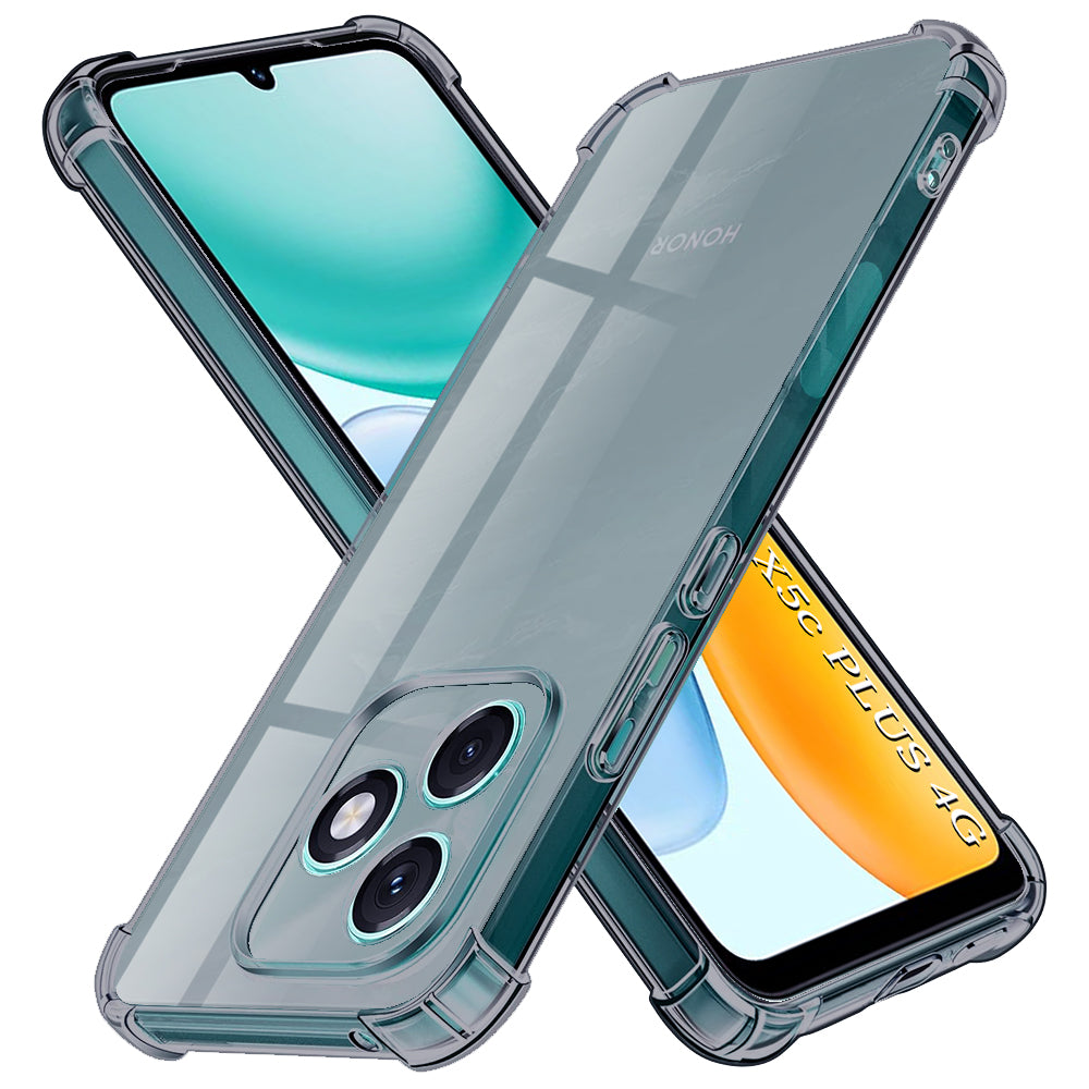 Étui pour Honor X5c Plus, Techsuit, Shockproof Clear, Fumé