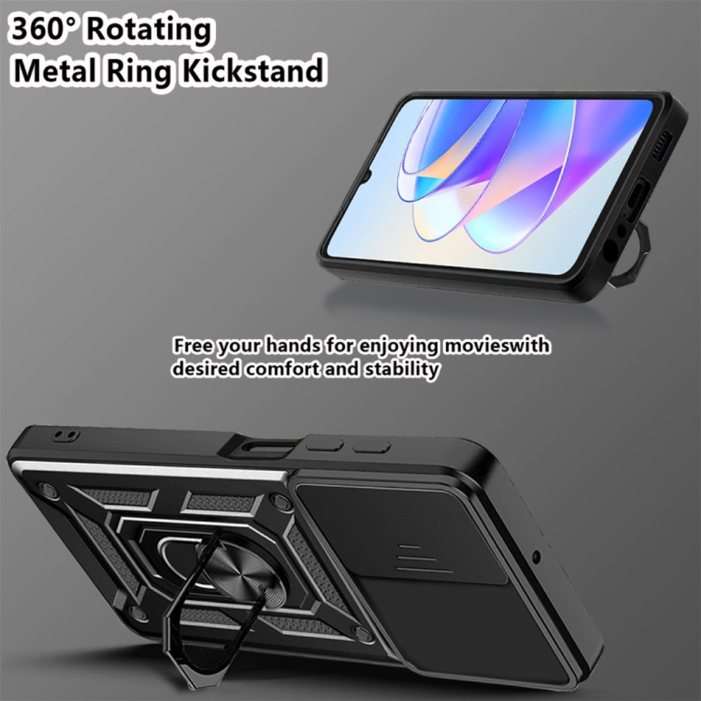 Étui pour Honor X7a, Techsuit, CamShield, Bleu