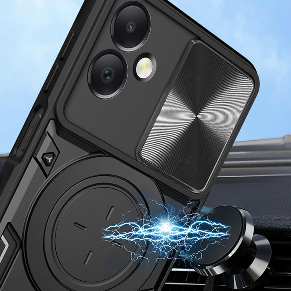 Coque pour Honor X7c / 200 Smart, Techsuit, CamGuard Pro, Noire
