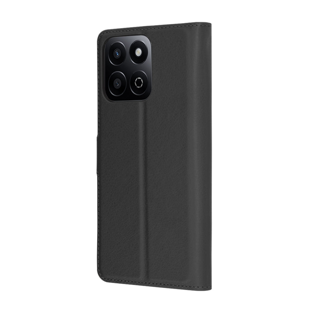 Coque pour Honor X7c / 200 Smart, Techsuit, Folio en cuir, Noire