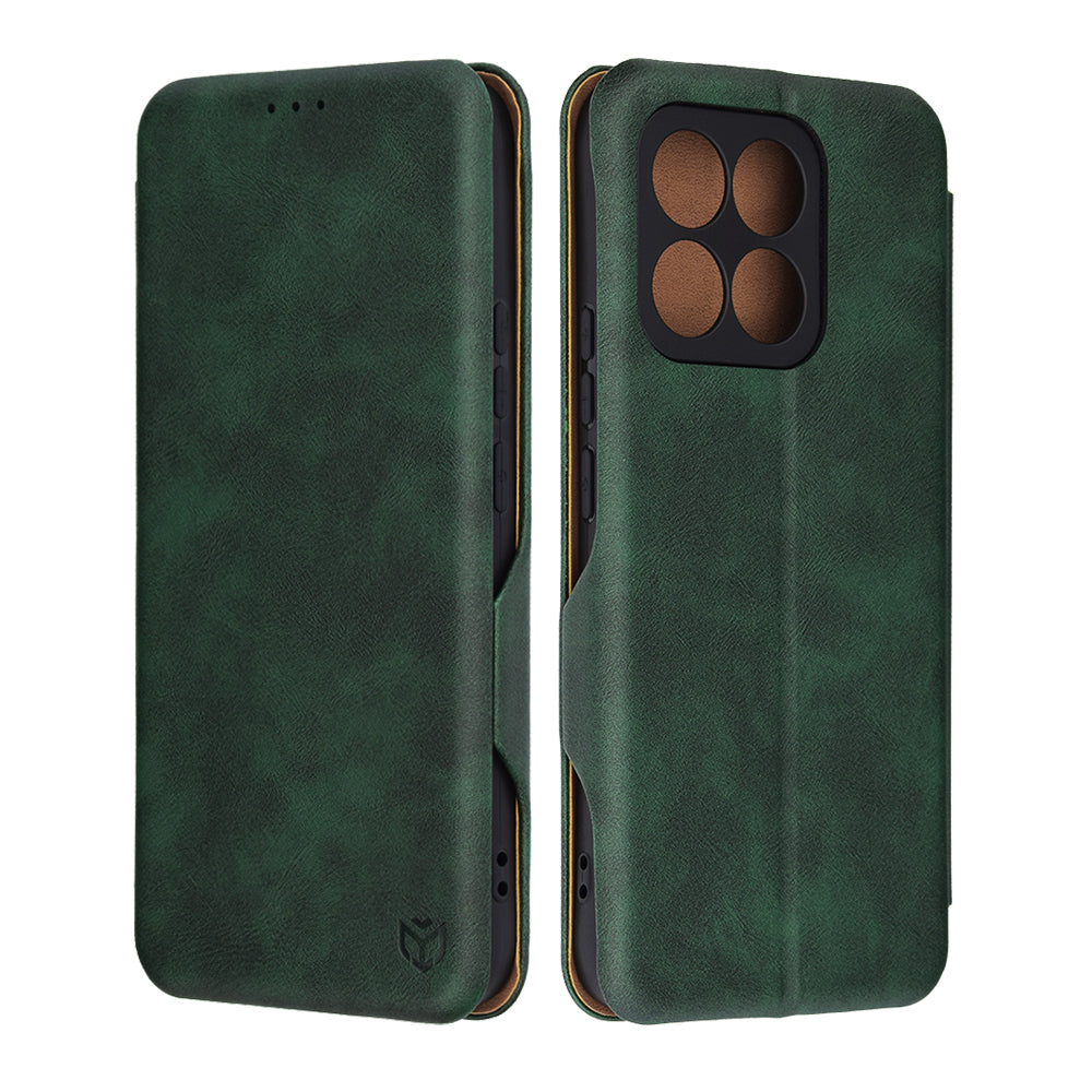 Coque pour Honor X8c, Techsuit, Safe Wallet Plus, Vert