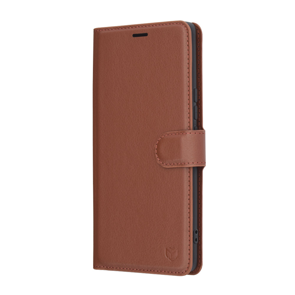 Coque pour Honor X9c / Magic7 Lite, Techsuit, Folio en cuir, Marron