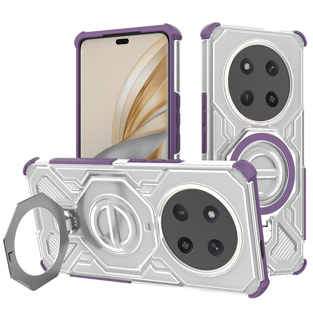Coque pour Honor X9c / Magic7 Lite, Techsuit, Carbon Shield Pro, Violet