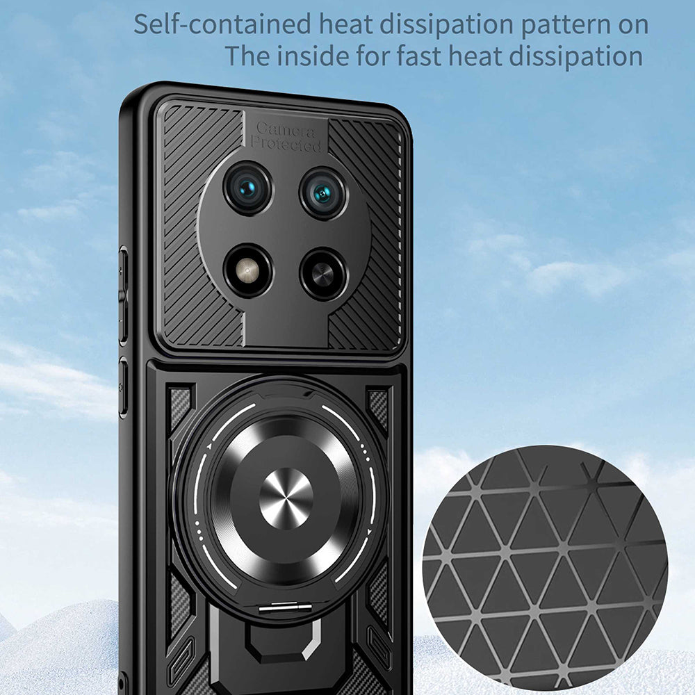 Coque pour Honor X9c / Magic7 Lite, Techsuit, RuggedCam, Noire