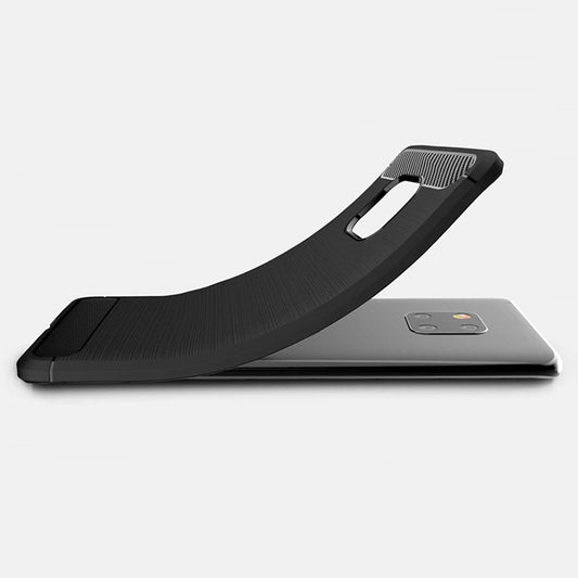 Coque pour Huawei Mate 20 Pro, Techsuit, Carbone, Noire