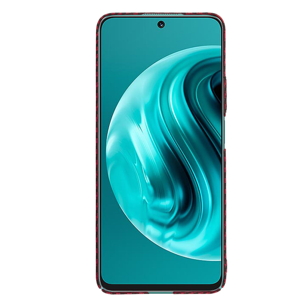 Coque pour Huawei nova 13i / nova 12i, Techsuit, Carbonite FiberShell, Rouge