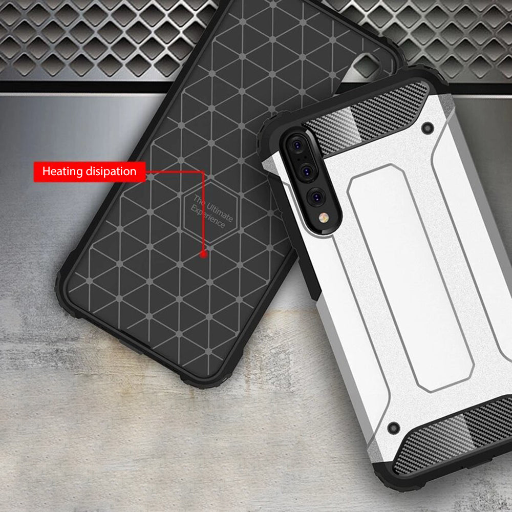Coque pour Huawei P20 Pro, Techsuit, Hybrid Armor, Noire
