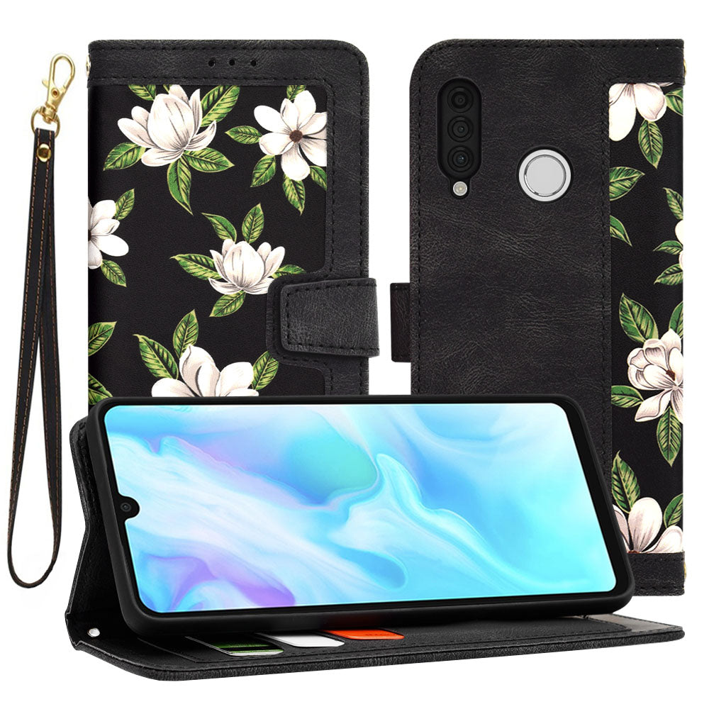 Coque pour Huawei P30 lite New Edition / P30 lite, Techsuit, FlipCraft, Noire