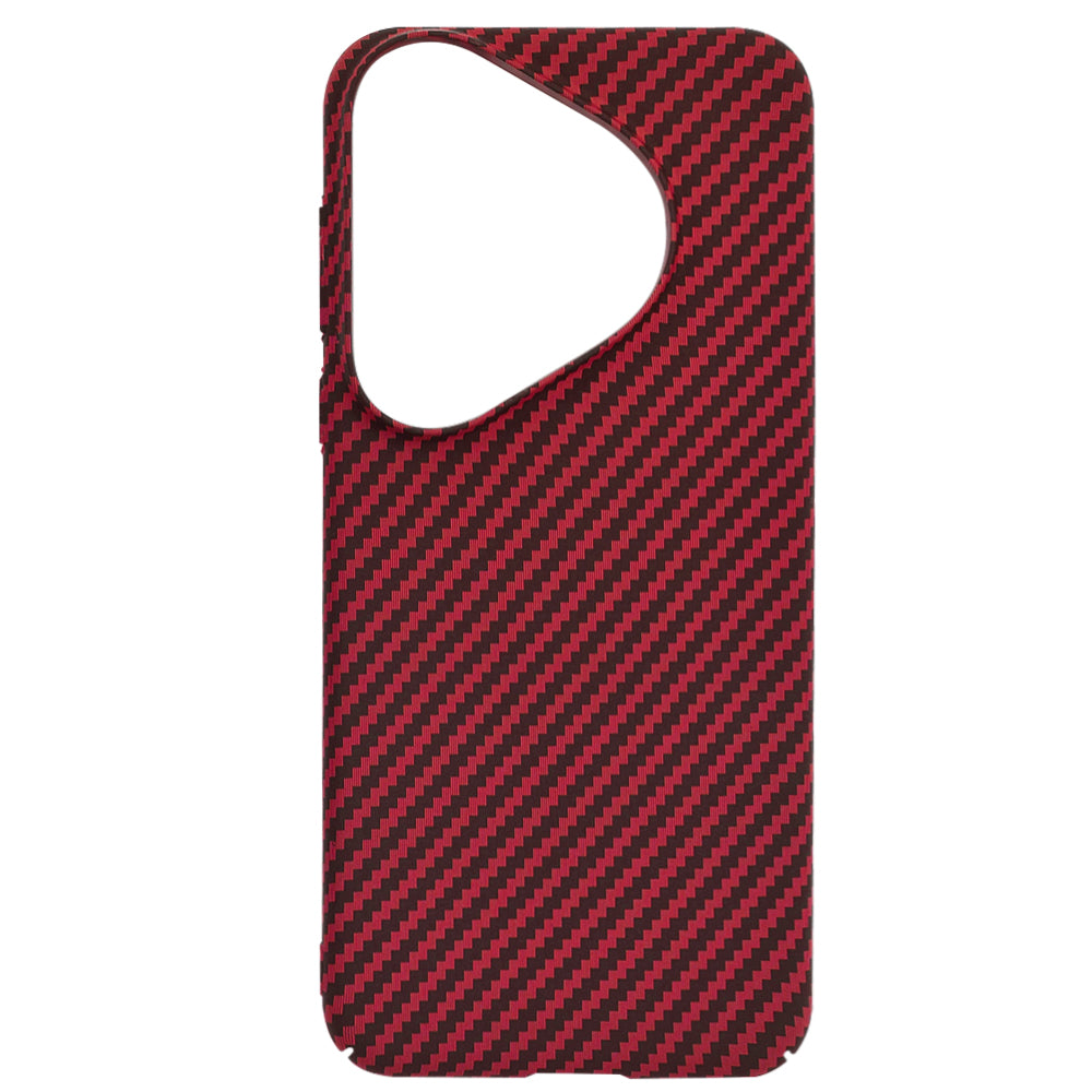 Coque pour Huawei Pura 70 Pro, Techsuit, Carbonite FiberShell, Rouge