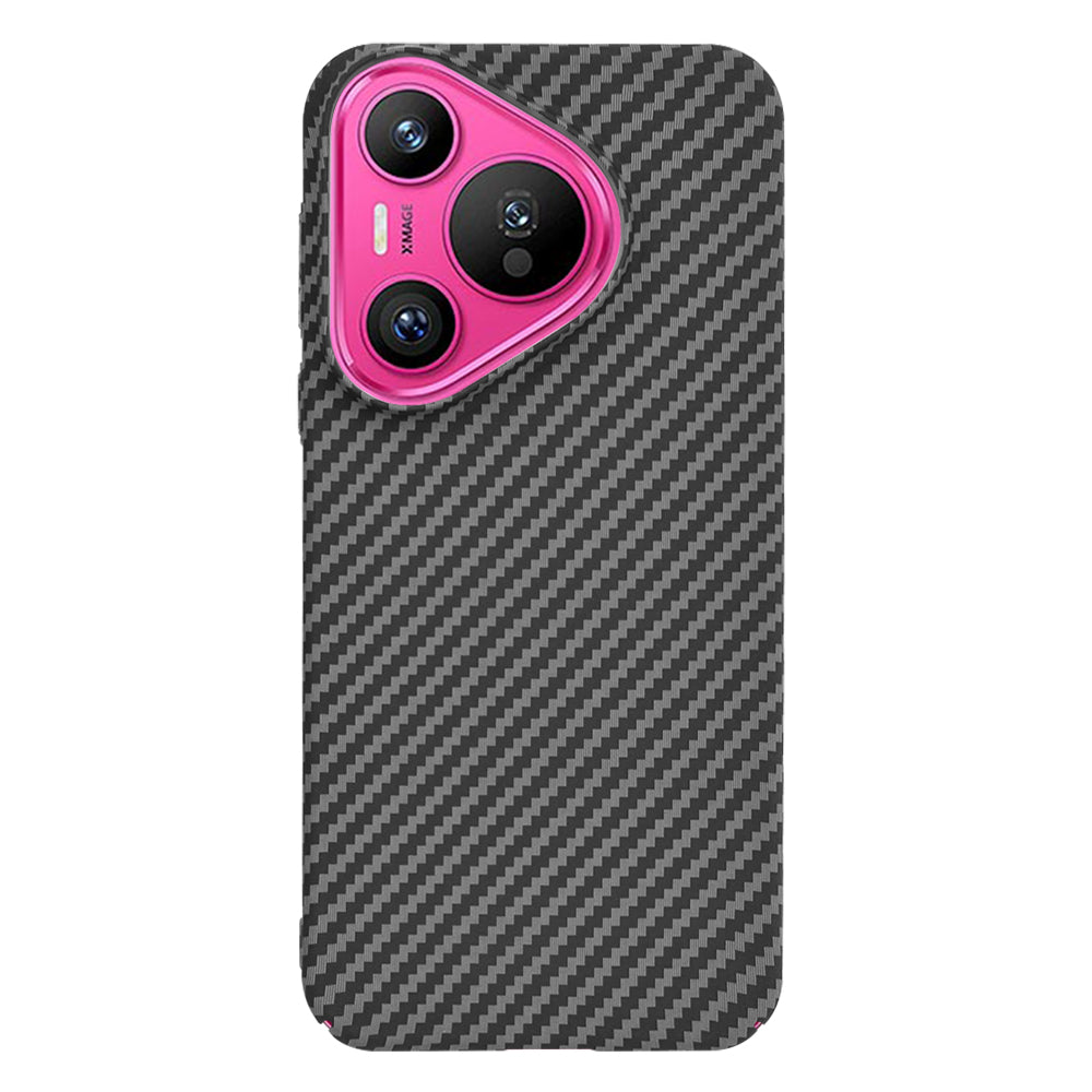 Coque pour Huawei Pura 70, Techsuit, Carbonite FiberShell, Noire
