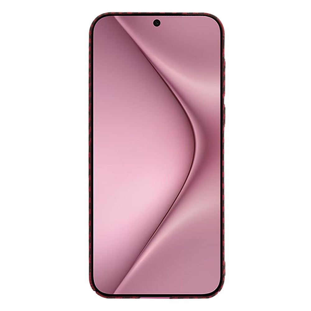 Coque pour Huawei Pura 70, Techsuit, Carbonite FiberShell, Rouge