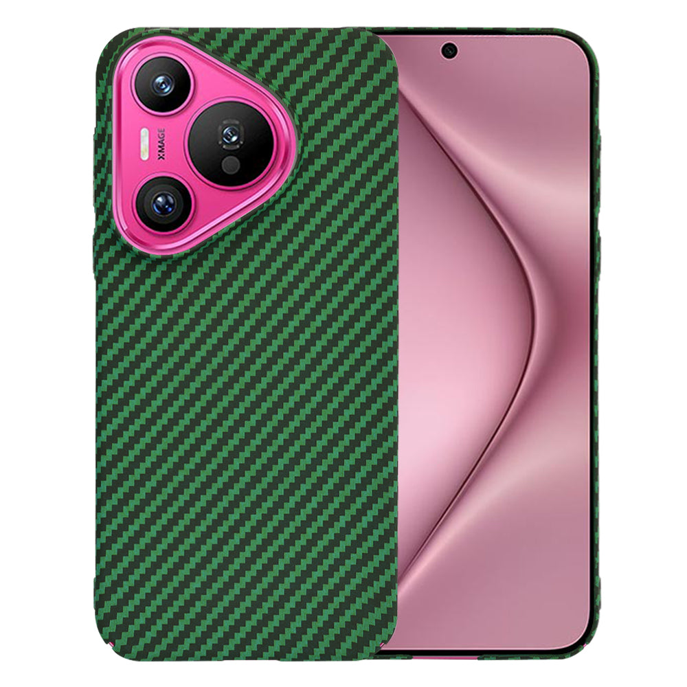 Coque pour Huawei Pura 70, Techsuit, Carbonite FiberShell, Vert
