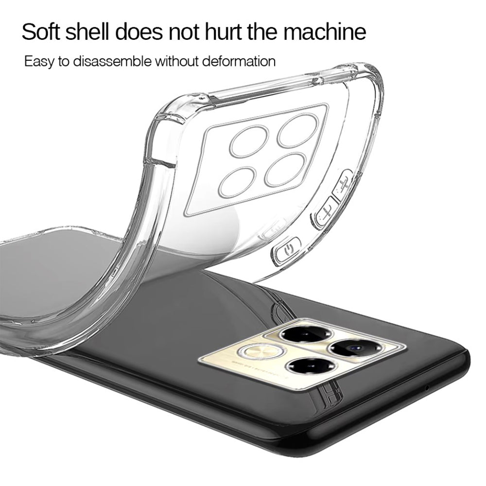 Étui pour Infinix Note 40 Pro+, Techsuit, Shockproof Clear, Transparent