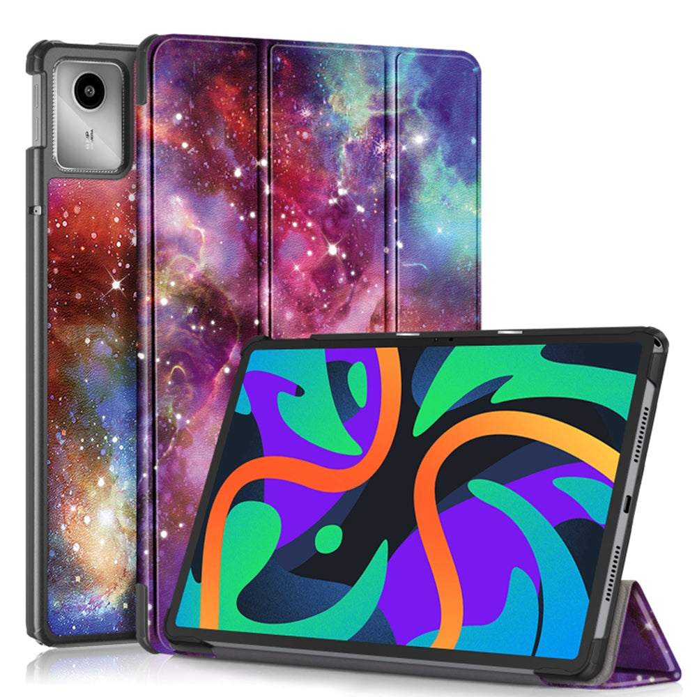 Housse pour Lenovo Tab M11, Techsuit, FoldPro Galaxy, Multicolore